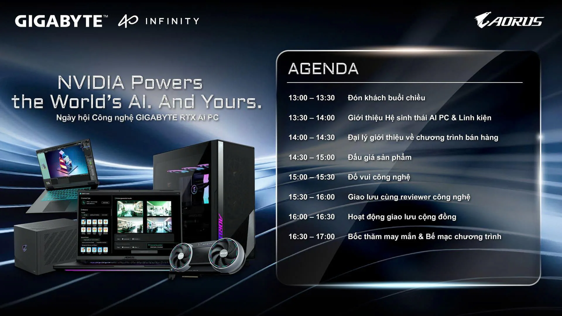 GIGABYTE RTX AI PC DAY 2026 sắp diễn ra tại TP.HCM với hàng ngàn quà tặng