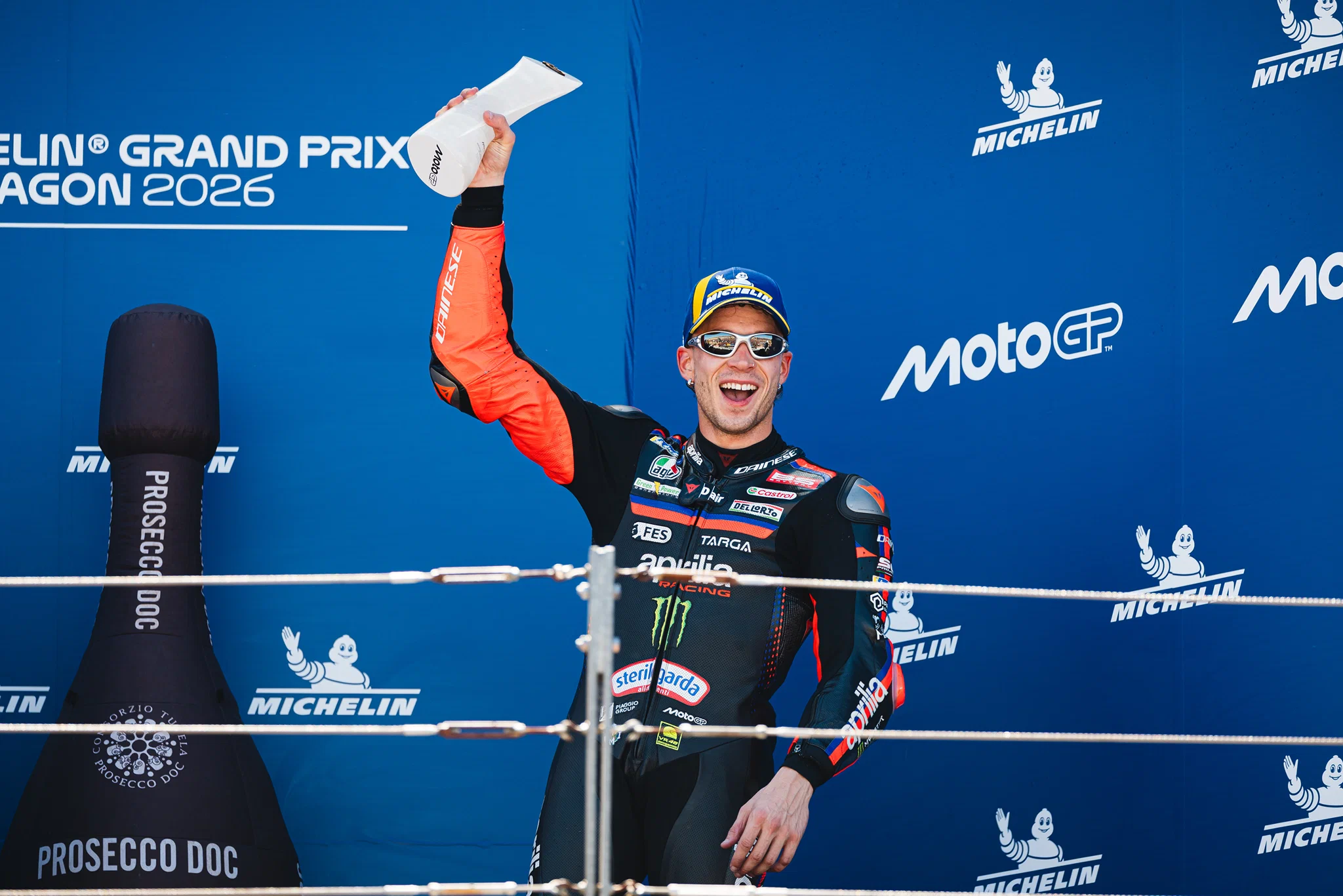 Aprilia Racing củng cố ngôi đầu MotoGP 2026 sau chặng Aragón GP