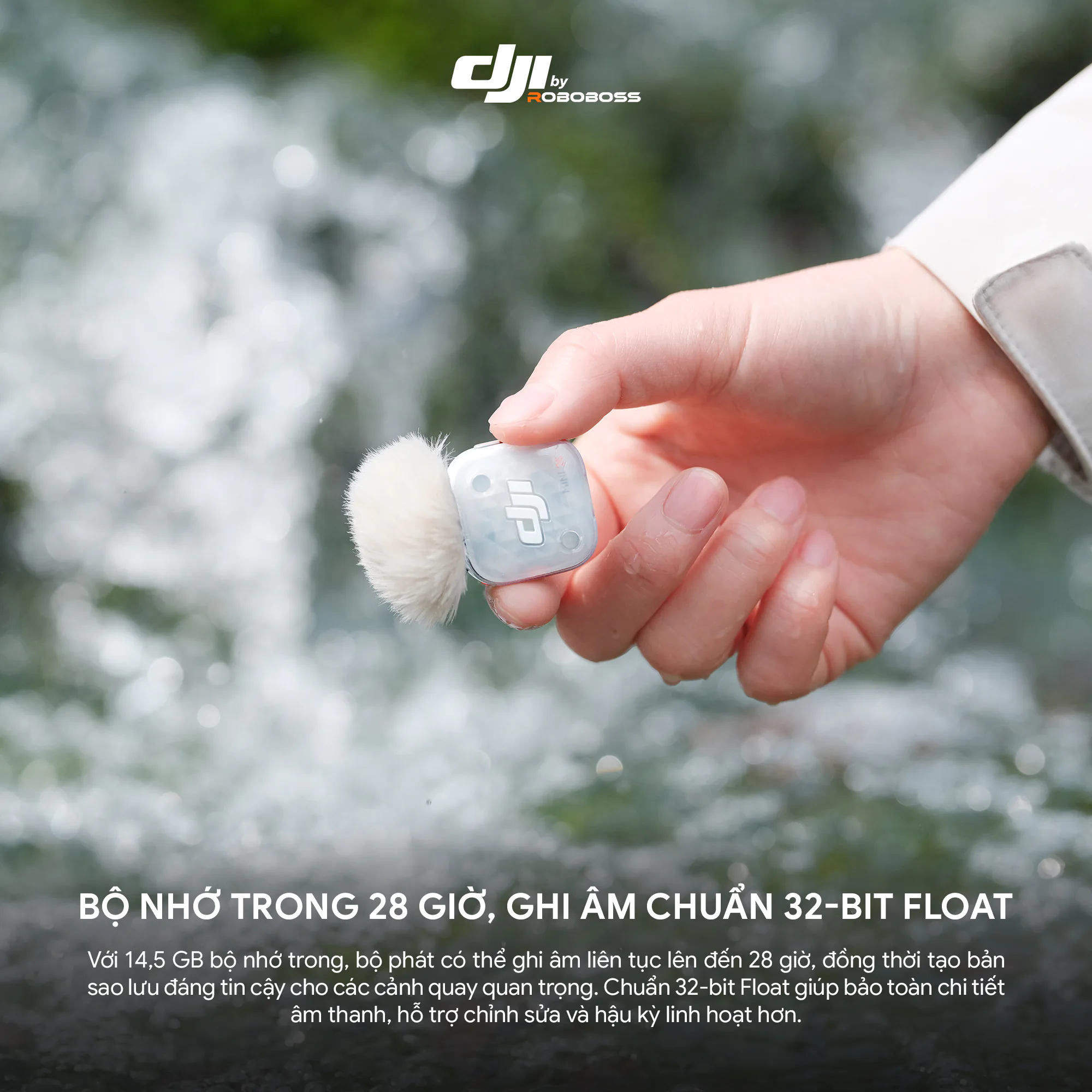 DJI ra mắt Mic Mini 2S nặng 12g, hỗ trợ ghi âm 32-bit float