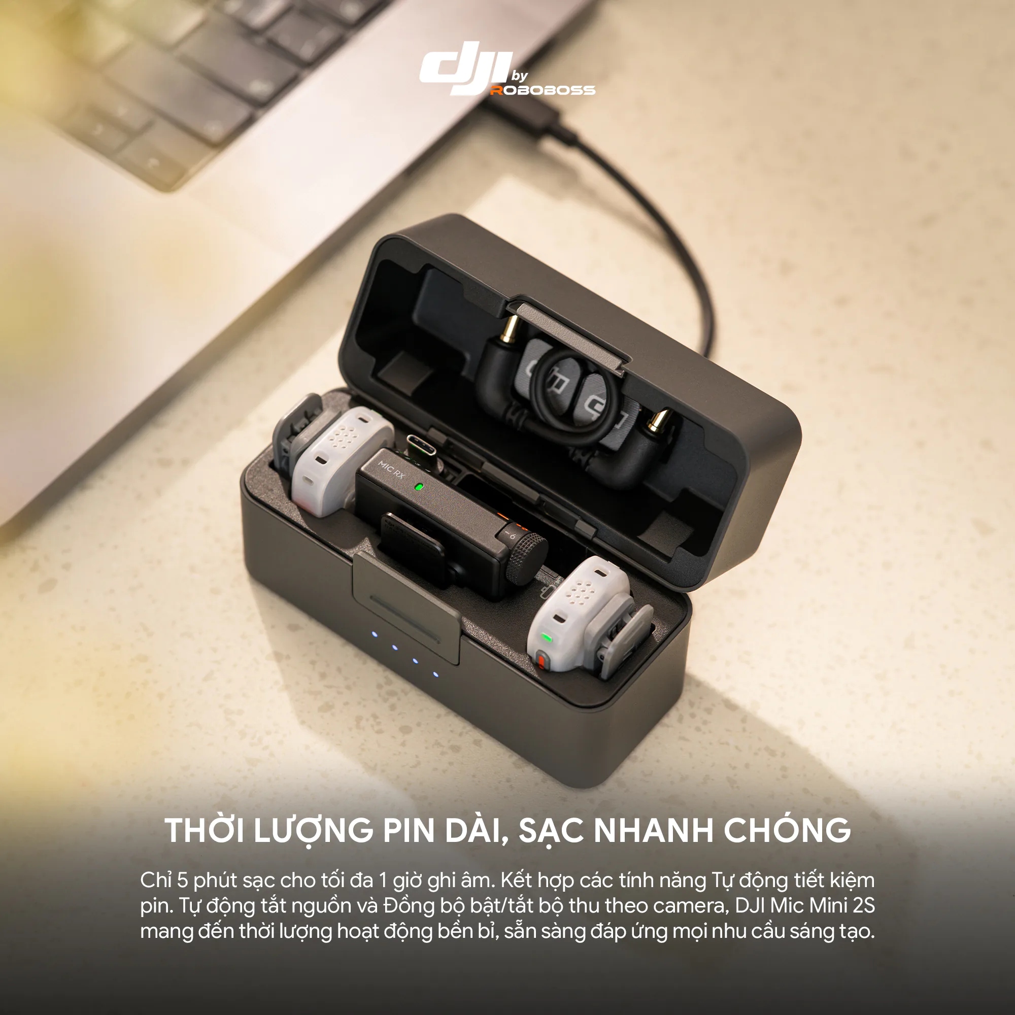 DJI ra mắt Mic Mini 2S nặng 12g, hỗ trợ ghi âm 32-bit float