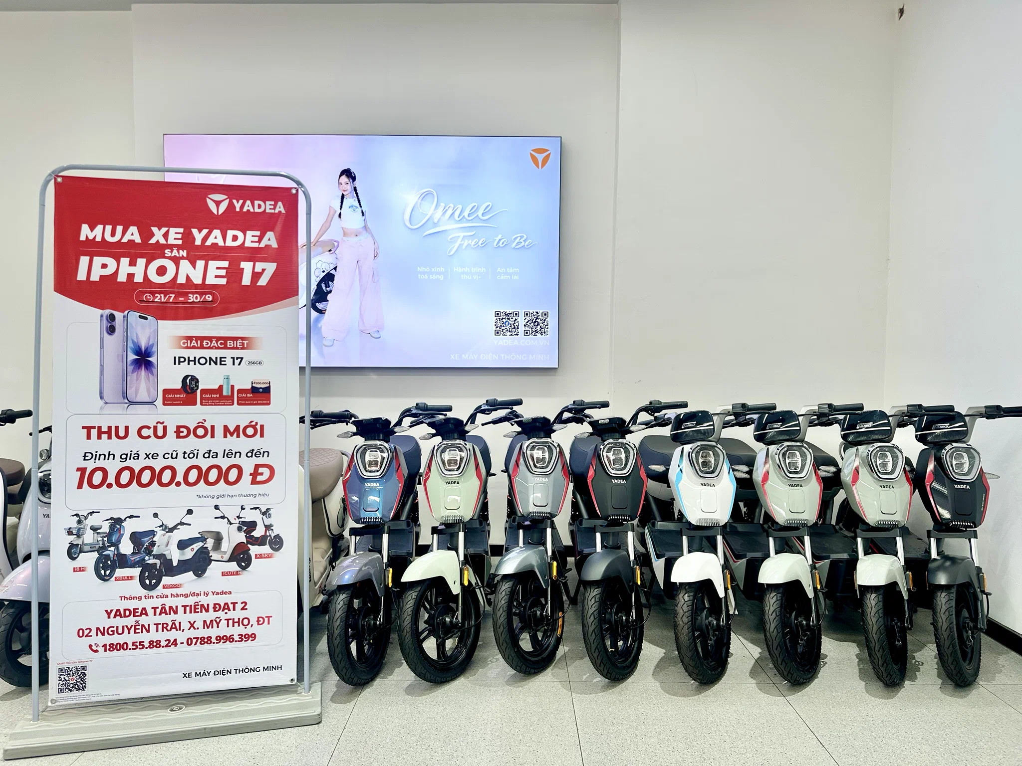 Mua xe YADEA mùa tựu trường, khách hàng có cơ hội nhận iPhone 17