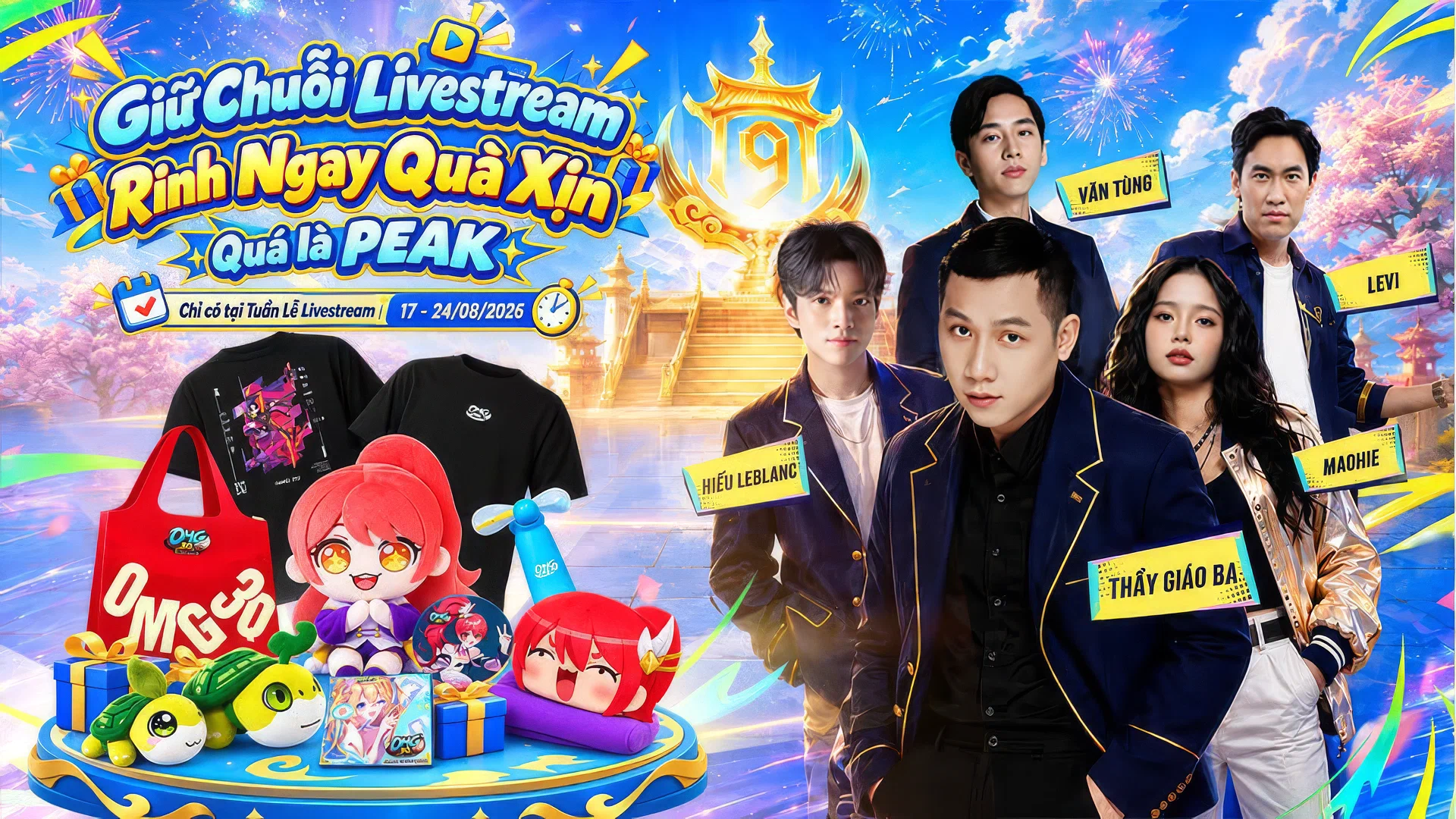 OMG 3Q - VNG ra mắt skin áo dài Tinh Hoa Lạc Việt mừng sinh nhật 9 tuổi