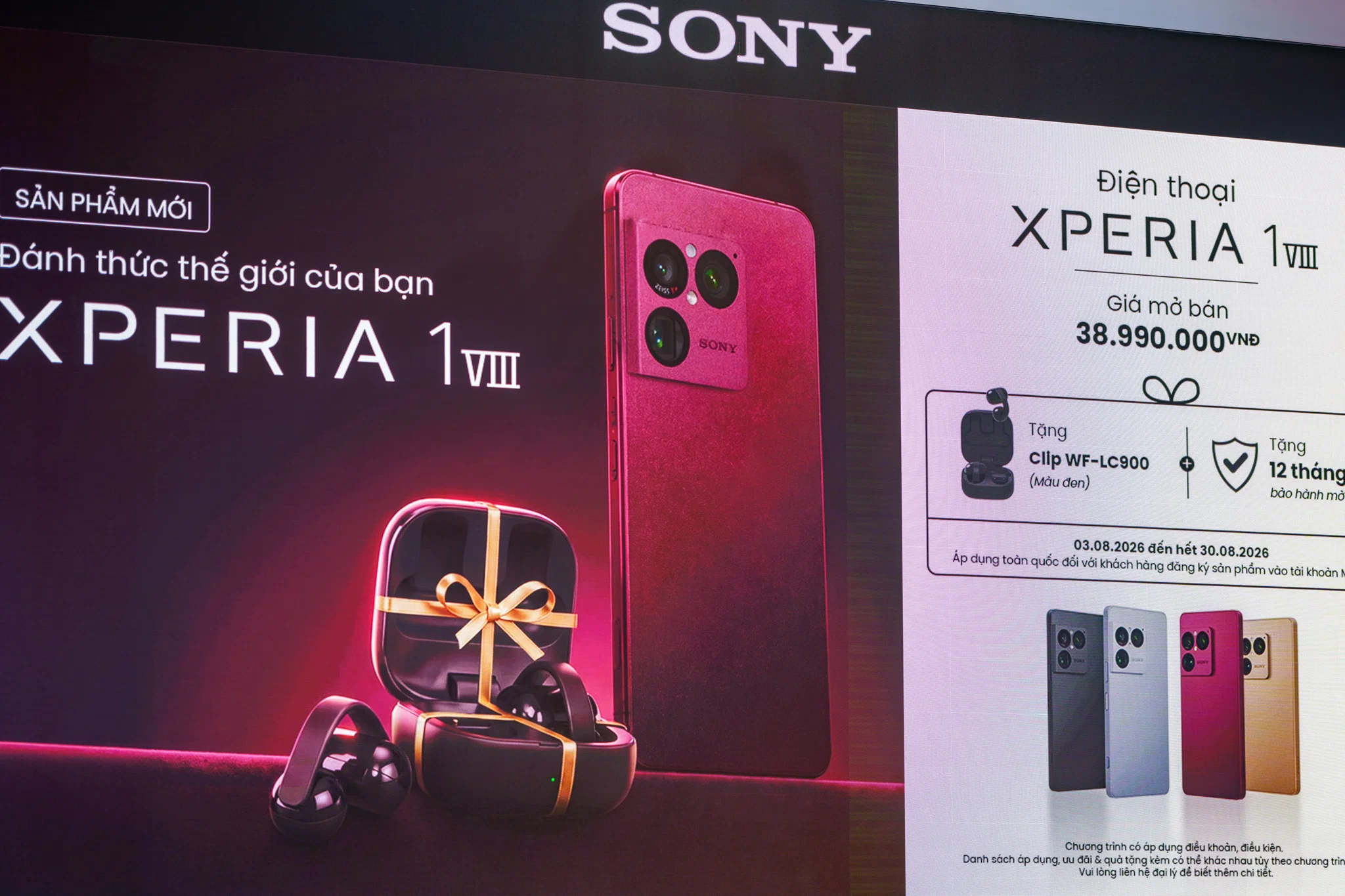 Sony Xperia 1 VIII ra mắt tại Việt Nam - Nâng cấp mạnh camera telephoto, tích hợp AI và thiết kế ORE mới