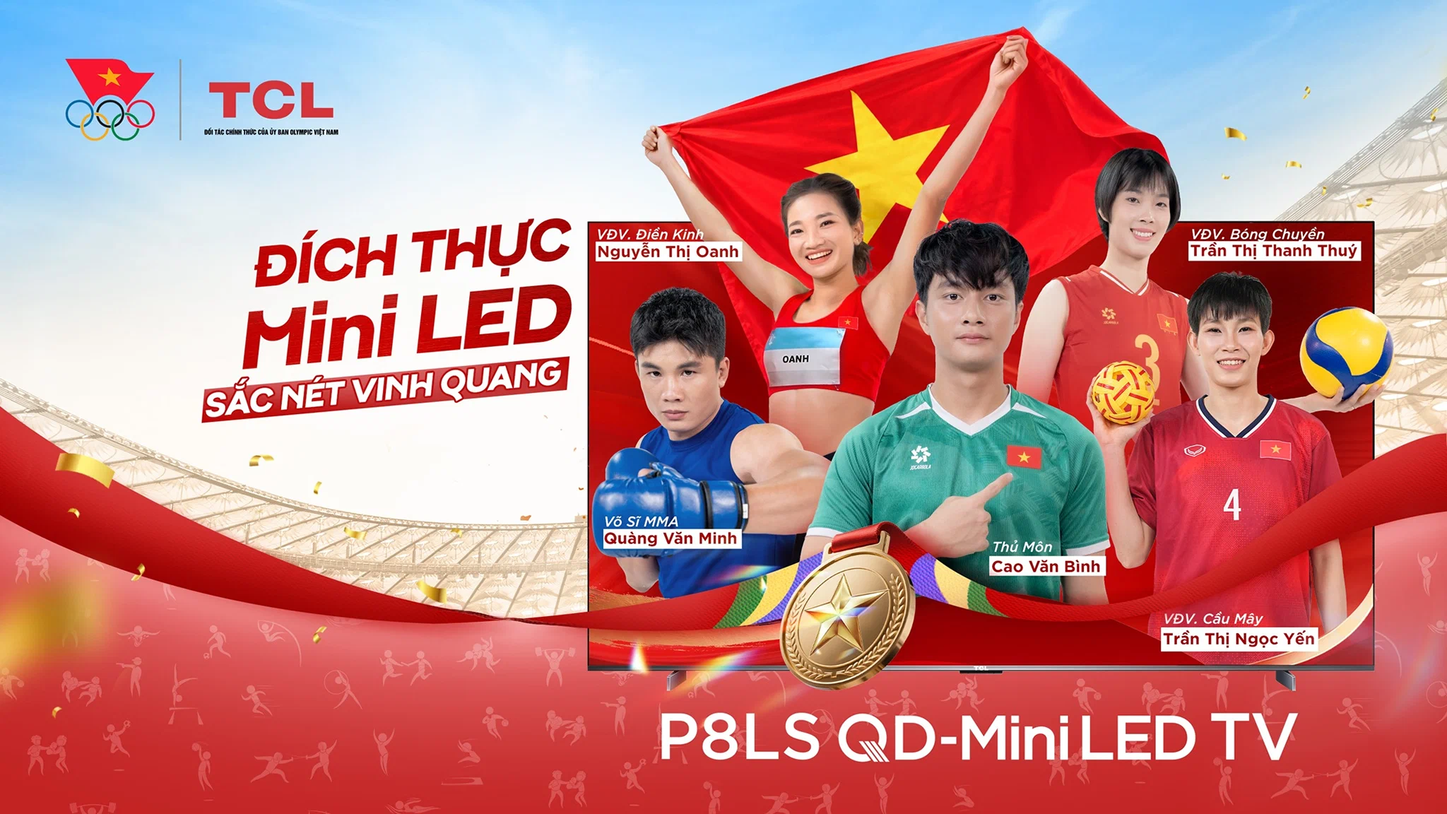 TCL đồng hành cùng Đoàn Thể thao Việt Nam tại ASIAD 2026 - Sắc nét hành trình chinh phục vinh quang