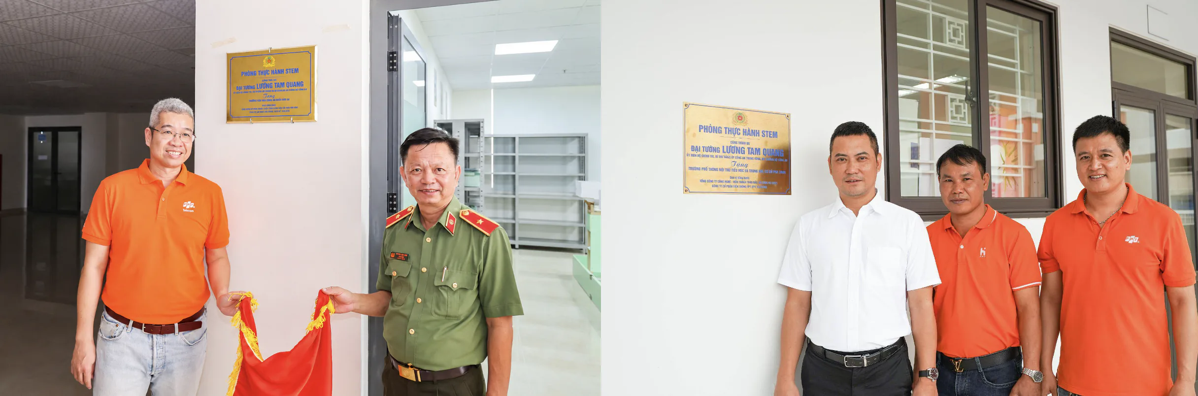 FPT Telecom cùng Bộ Công an trao tặng phòng STEM tại các điểm trường khó khăn