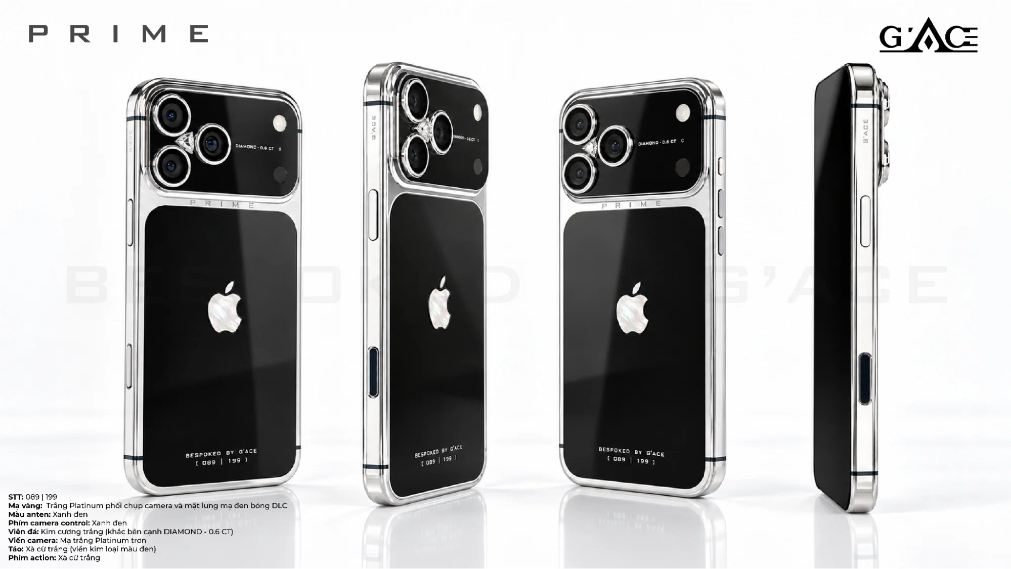 G'ACE công bố iPhone 18 Pro bespoke đầu tiên thế giới, bản cao nhất giá 309 triệu đồng