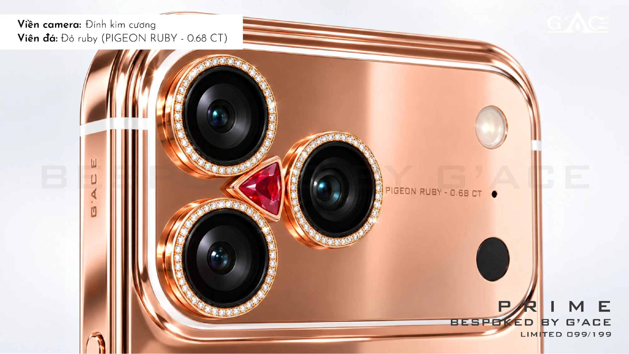 G'ACE công bố iPhone 18 Pro bespoke đầu tiên thế giới, bản cao nhất giá 309 triệu đồng