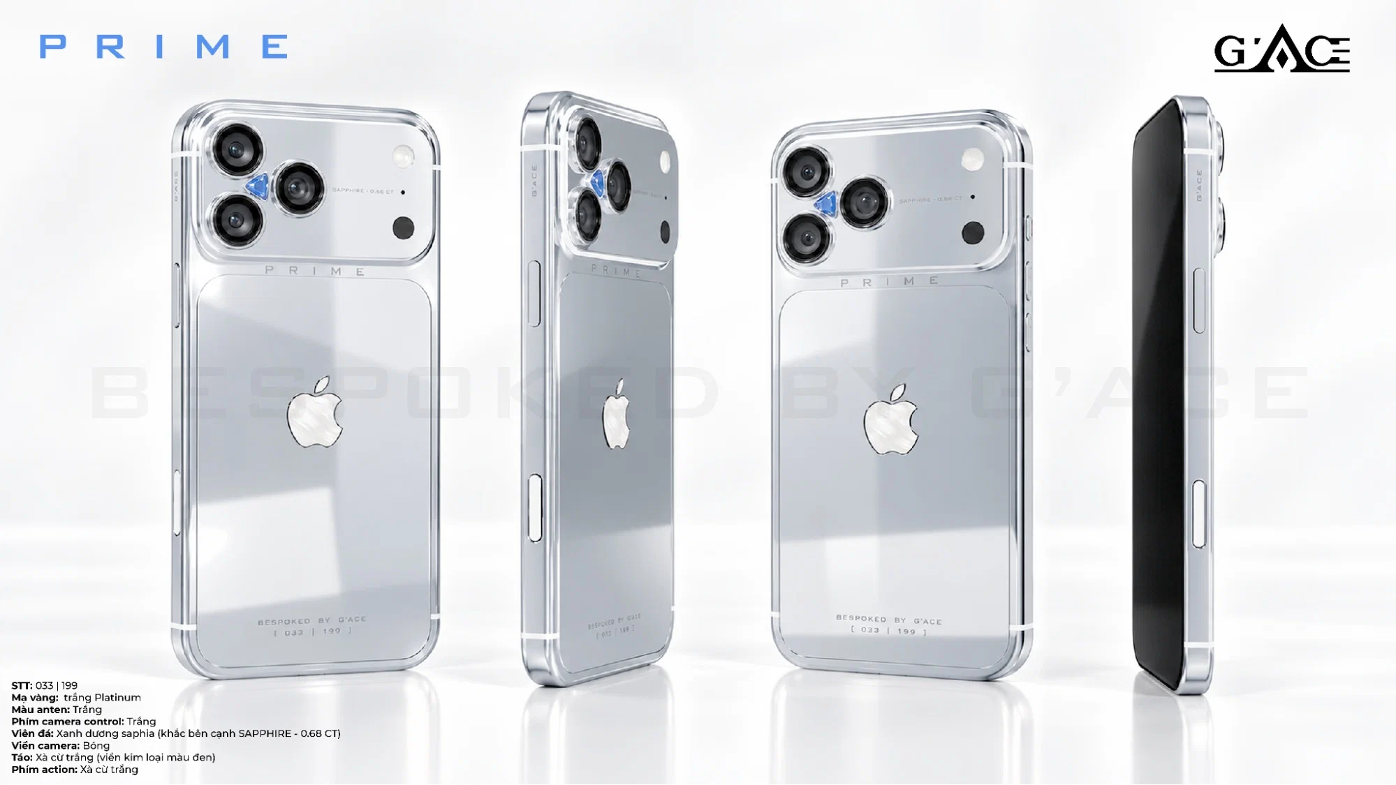 G'ACE công bố iPhone 18 Pro bespoke đầu tiên thế giới, bản cao nhất giá 309 triệu đồng