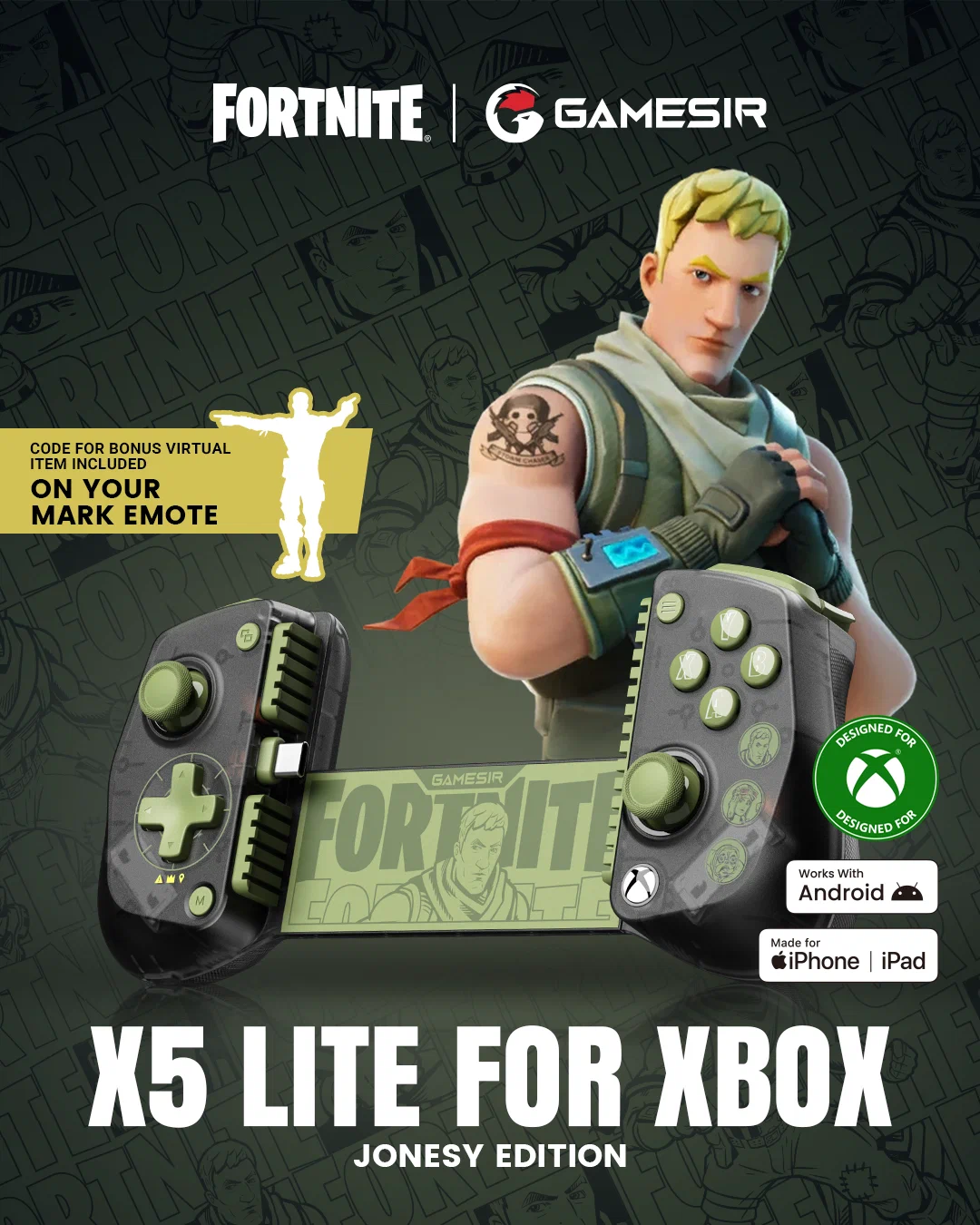 GameSir bắt tay Fortnite ra mắt bộ sưu tập tay cầm chơi game mobile chính hãng