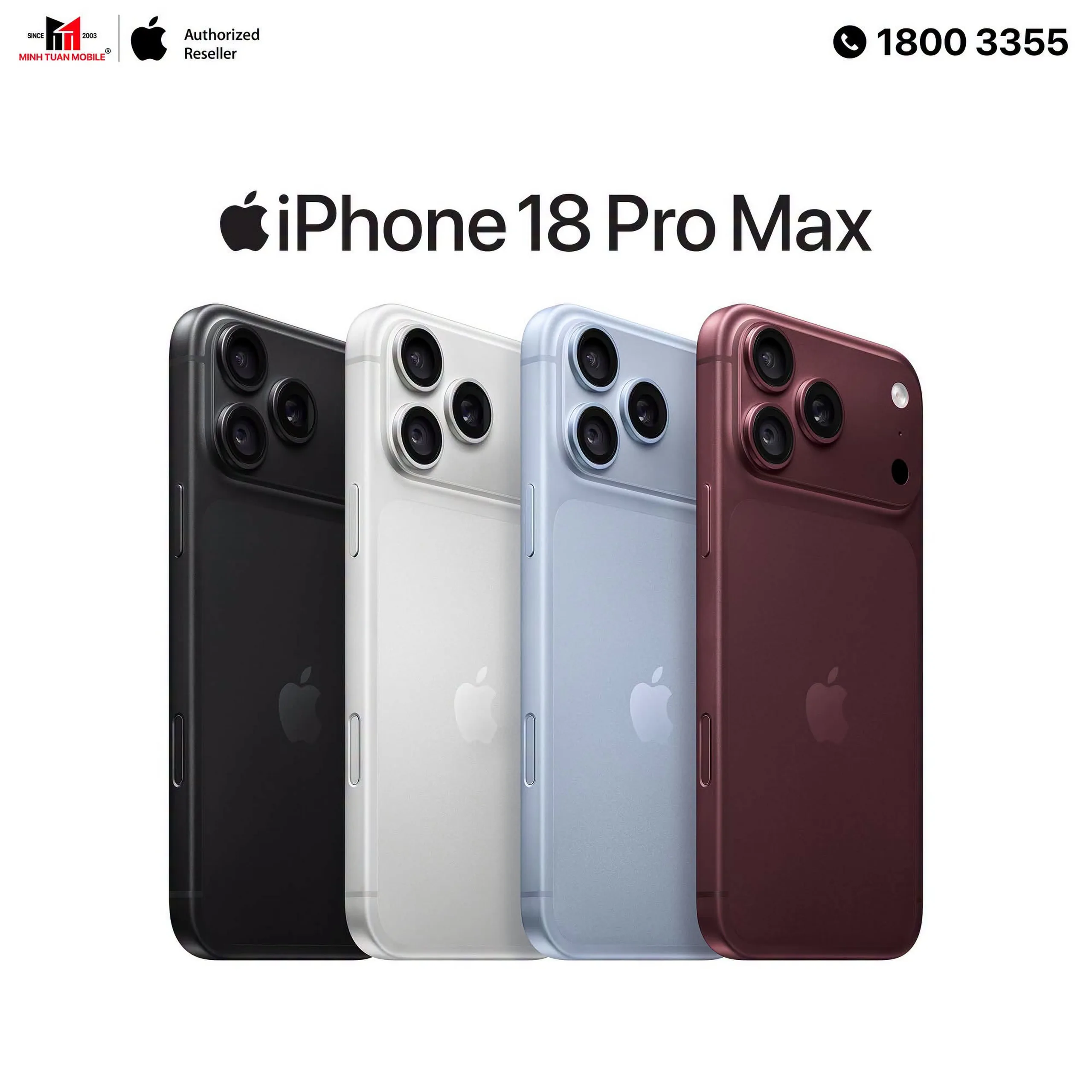 Minh Tuấn Mobile mở đặt trước iPhone 18 Pro và iPhone 18 Pro Max, ưu đãi đến 3.85 triệu đồng
