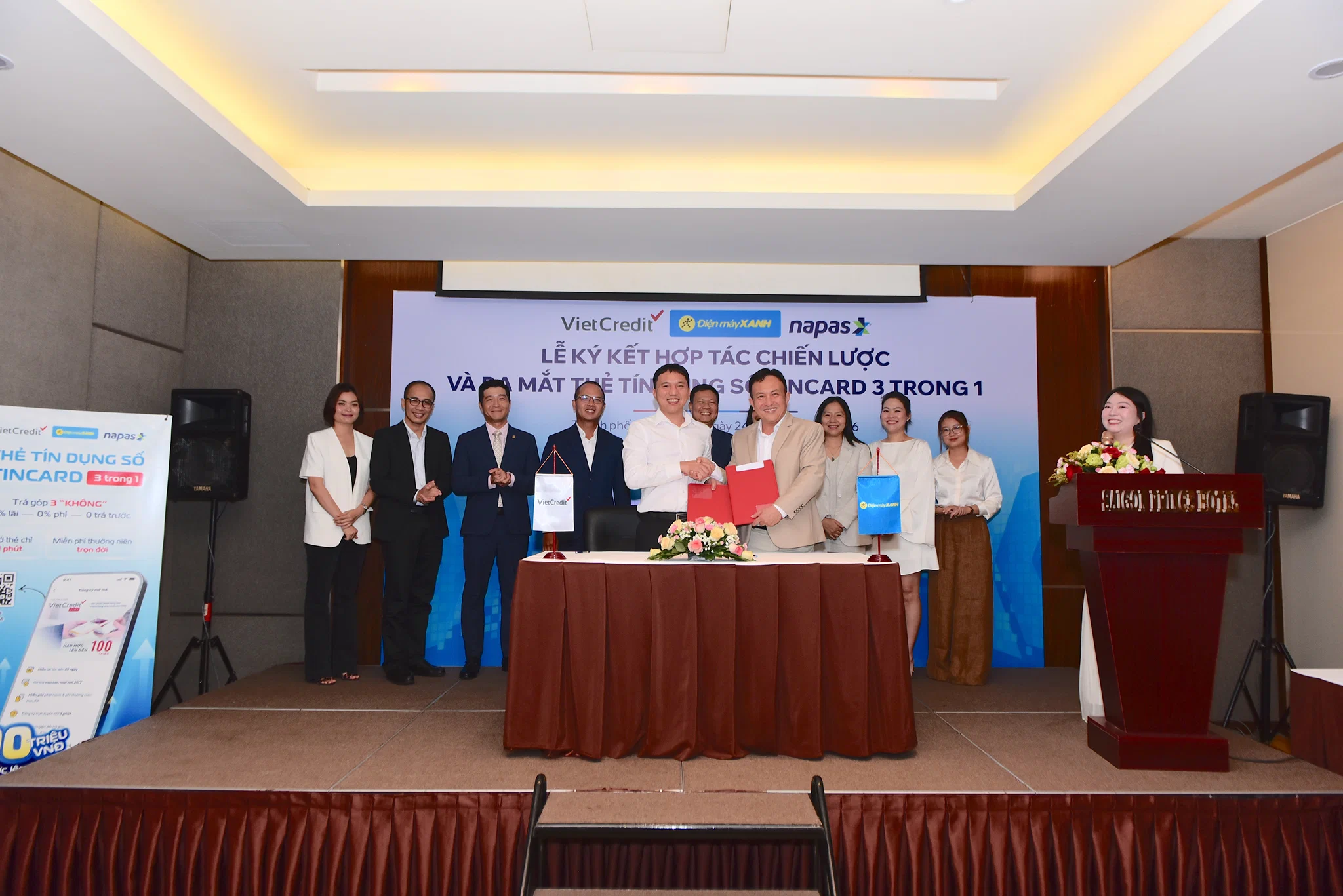 Điện Máy Xanh và VietCredit ra mắt Thẻ tín dụng nội địa TINCard 3 trong 1, hạn mức đến 100 triệu đồng