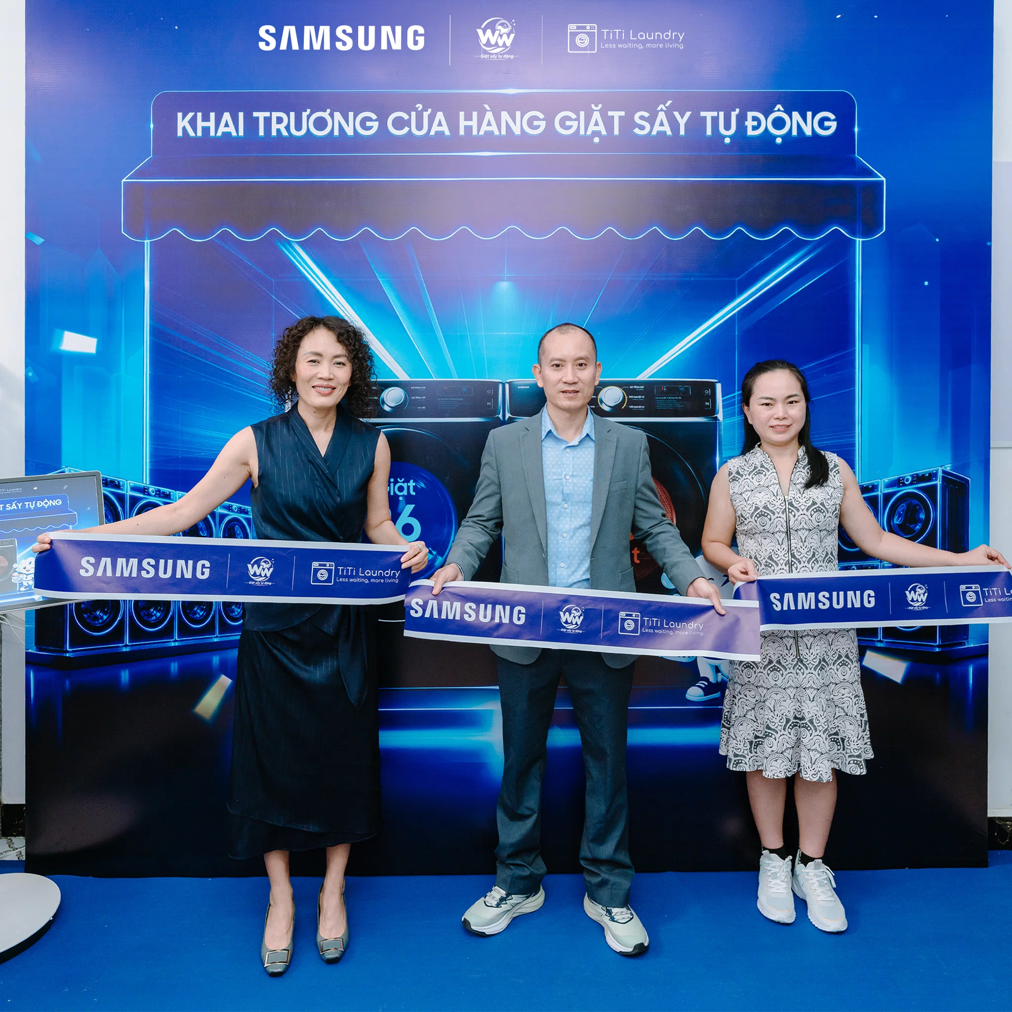 Samsung cùng đối tác khai trương TiTi Laundry, mở rộng mô hình giặt sấy tự phục vụ 24/7