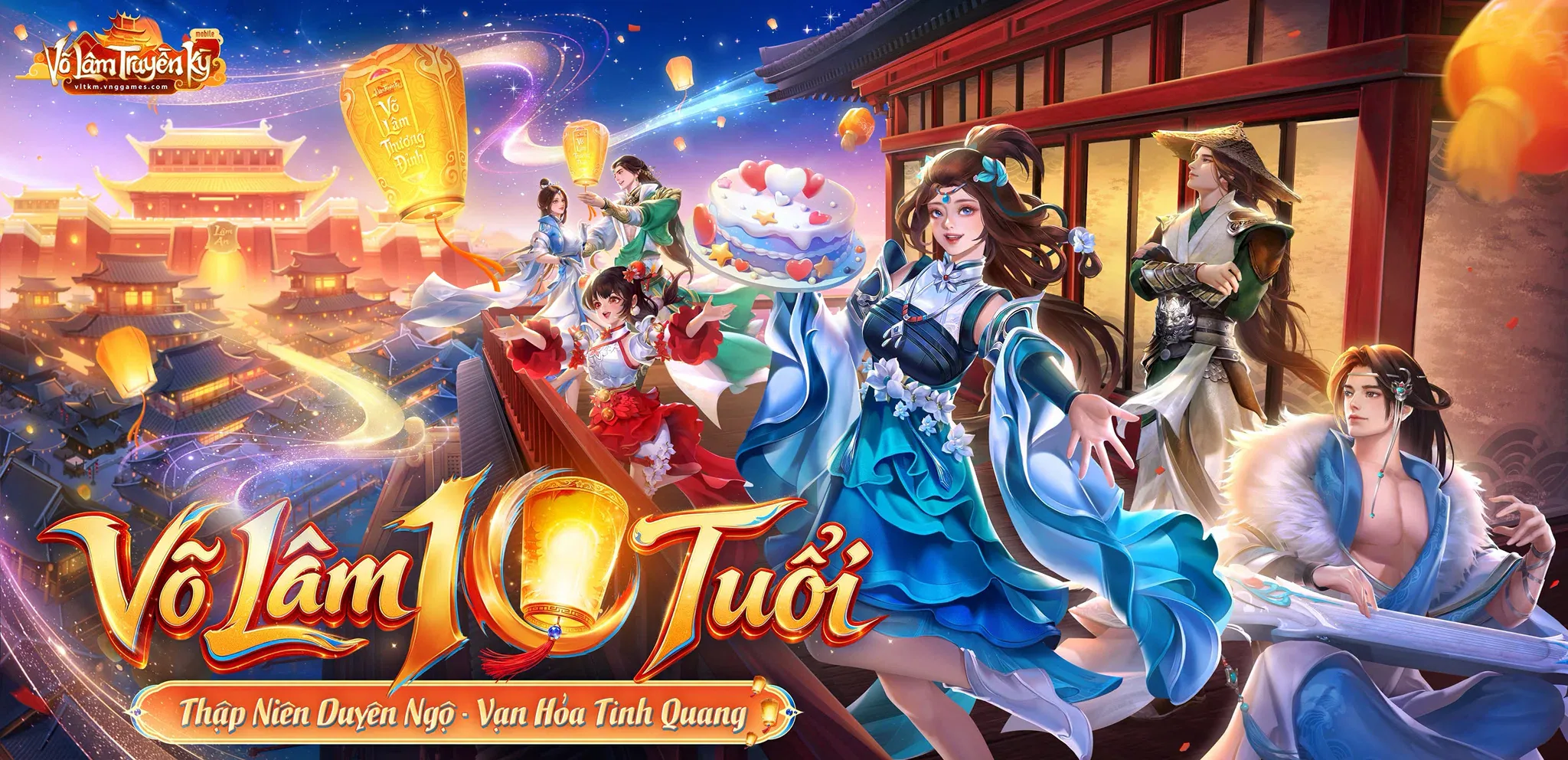 Võ Lâm Truyền Kỳ Mobile hé lộ loạt đặc quyền tại đại tiệc sinh nhật 10 tuổi “Võ Lâm Thượng Đỉnh”
