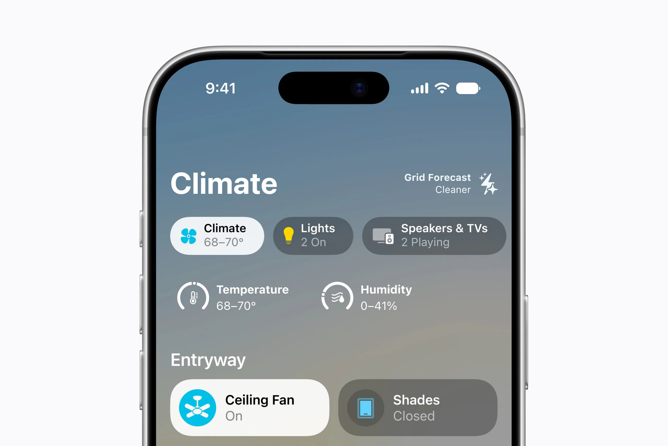 Apple Home Collection climate control