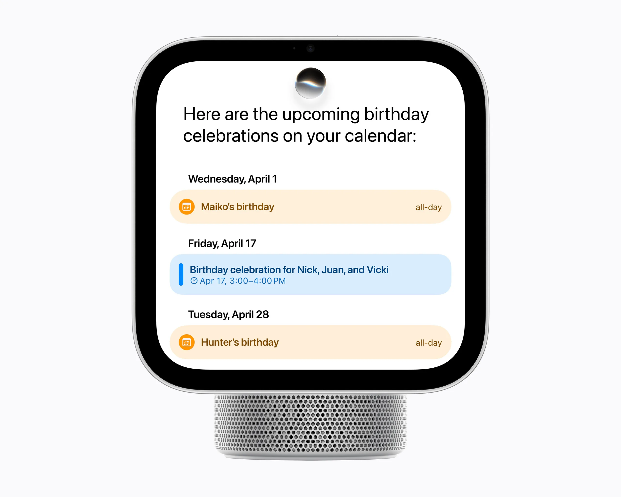 Apple HomeView Intelligence personal context
