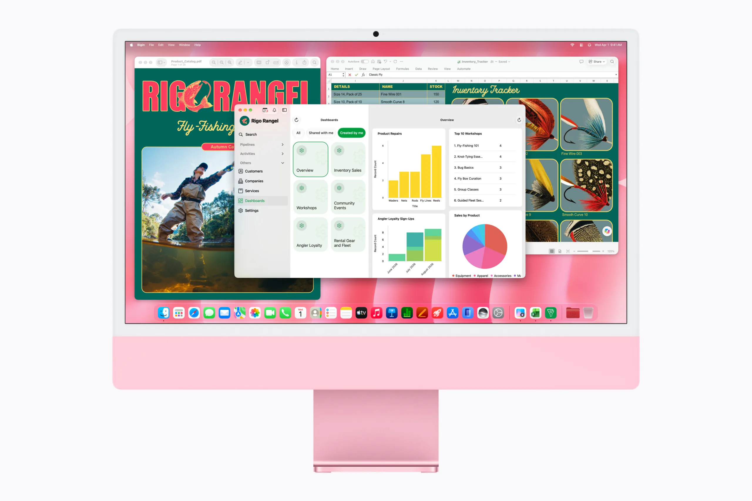 Apple iMac with M6 Bigin Microsoft Excel