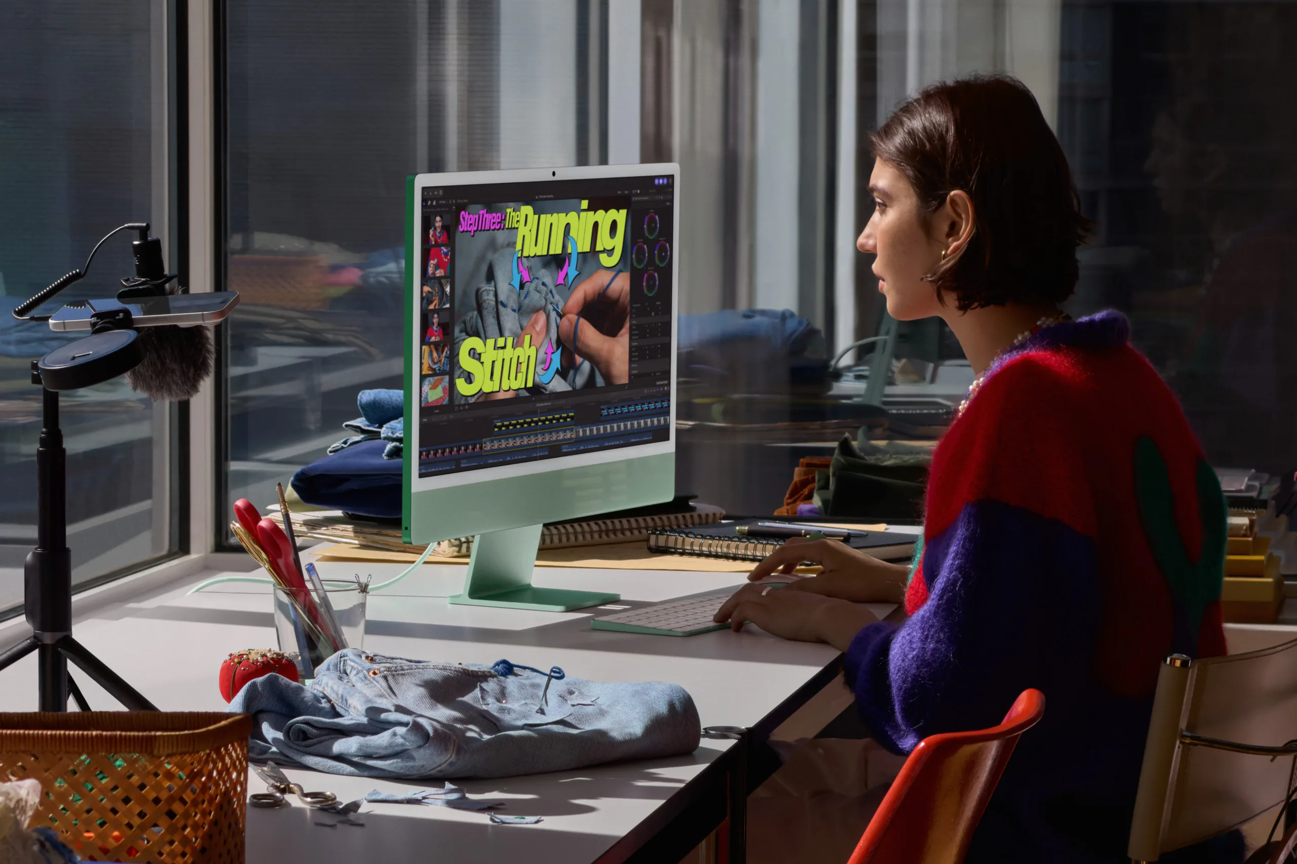 Apple iMac with M6 lifestyle