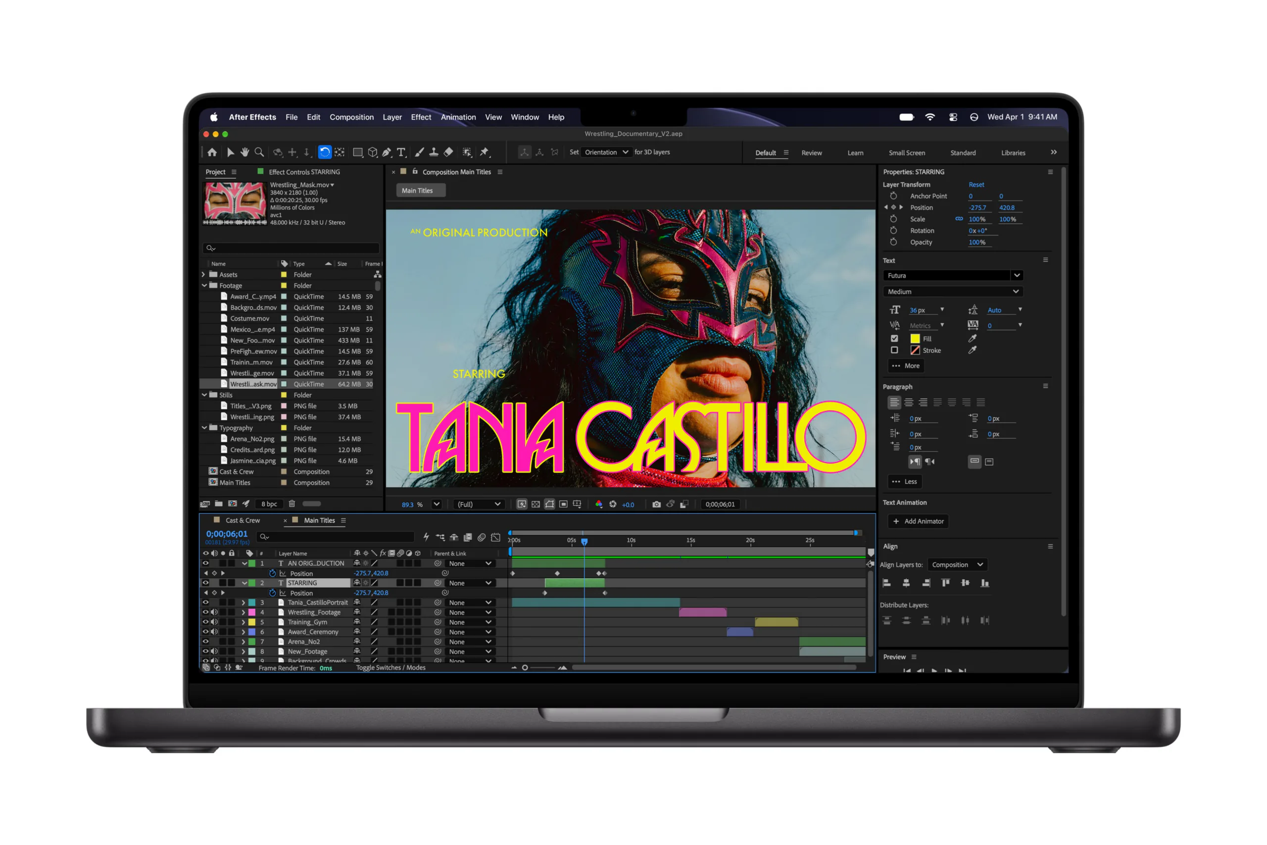 Apple MacBook Pro 14 in with M6 Adobe After Effects