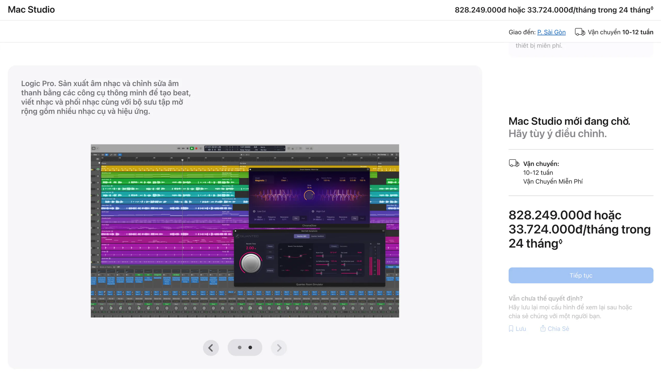 Apple mở bán Mac Studio RAM 512GB, giá cao nhất hơn 828 triệu đồng