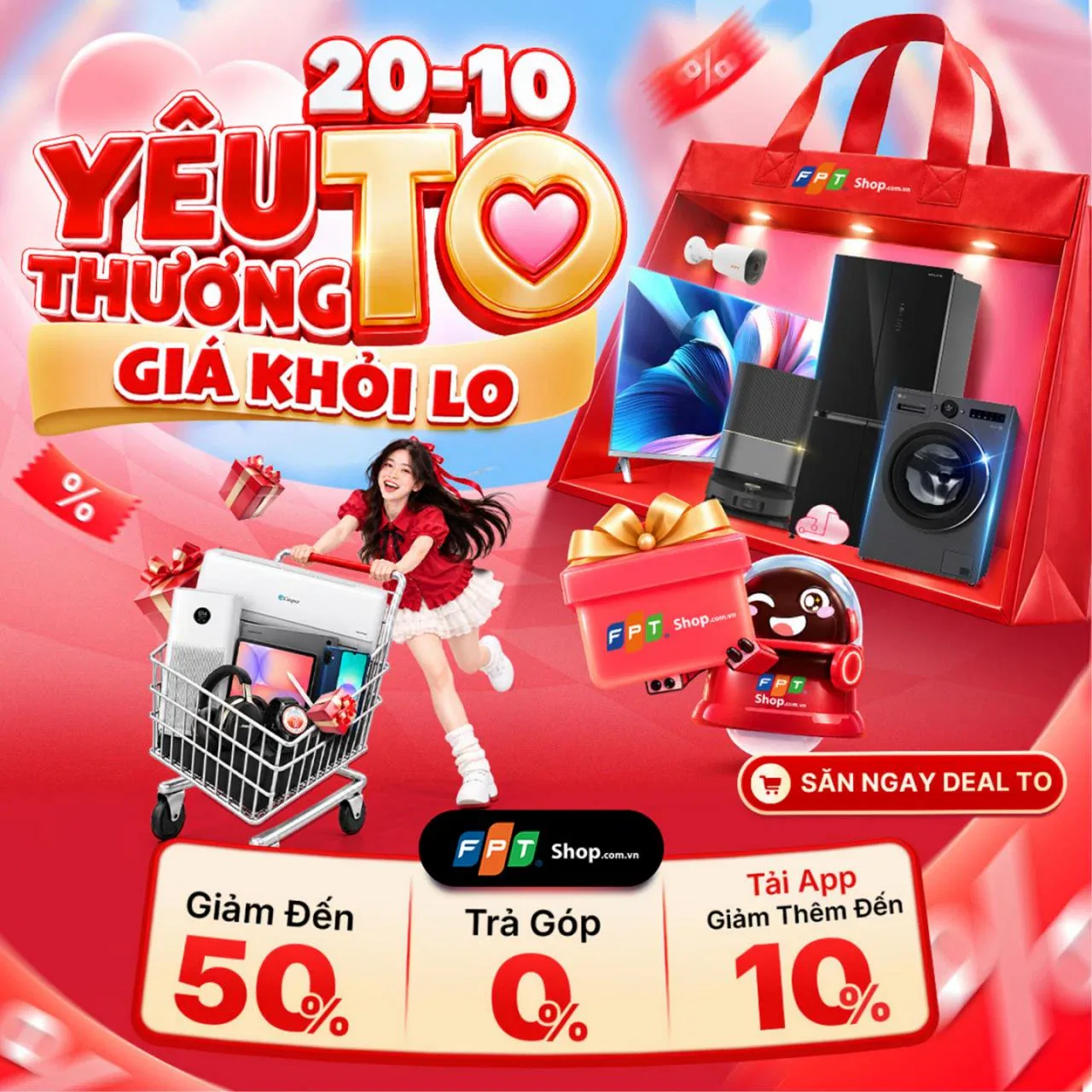 FPT Shop ưu đãi đến 50% sản phẩm công nghệ chính hãng mừng ngày Phụ nữ Việt Nam