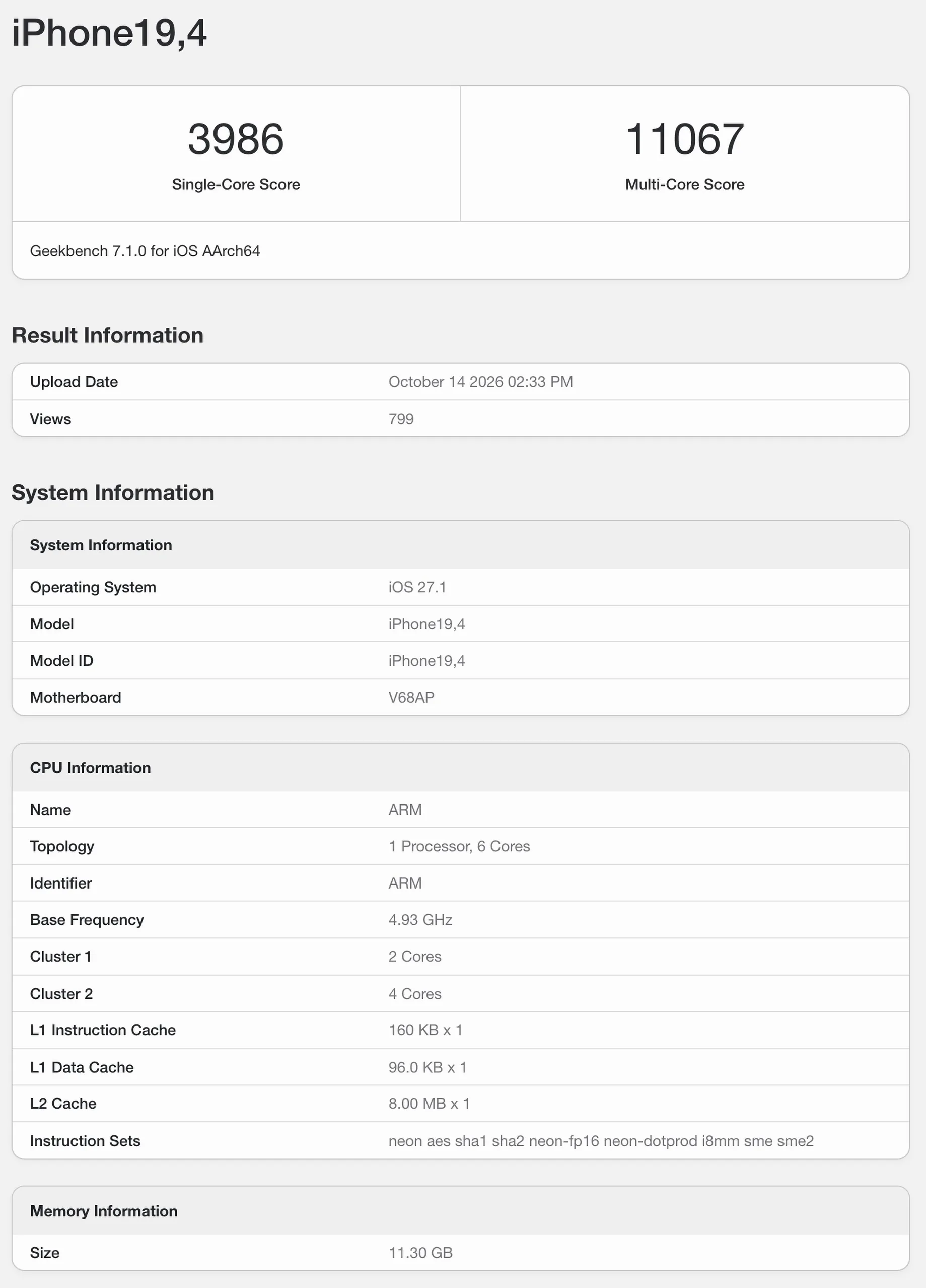 iPhone Duo lộ điểm benchmark đầu tiên, hiệu năng ngang iPhone 18 Pro