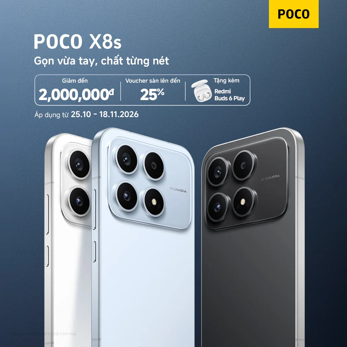 POCO X8s ra mắt tại Việt Nam, nâng tầm trải nghiệm smartphone tầm trung