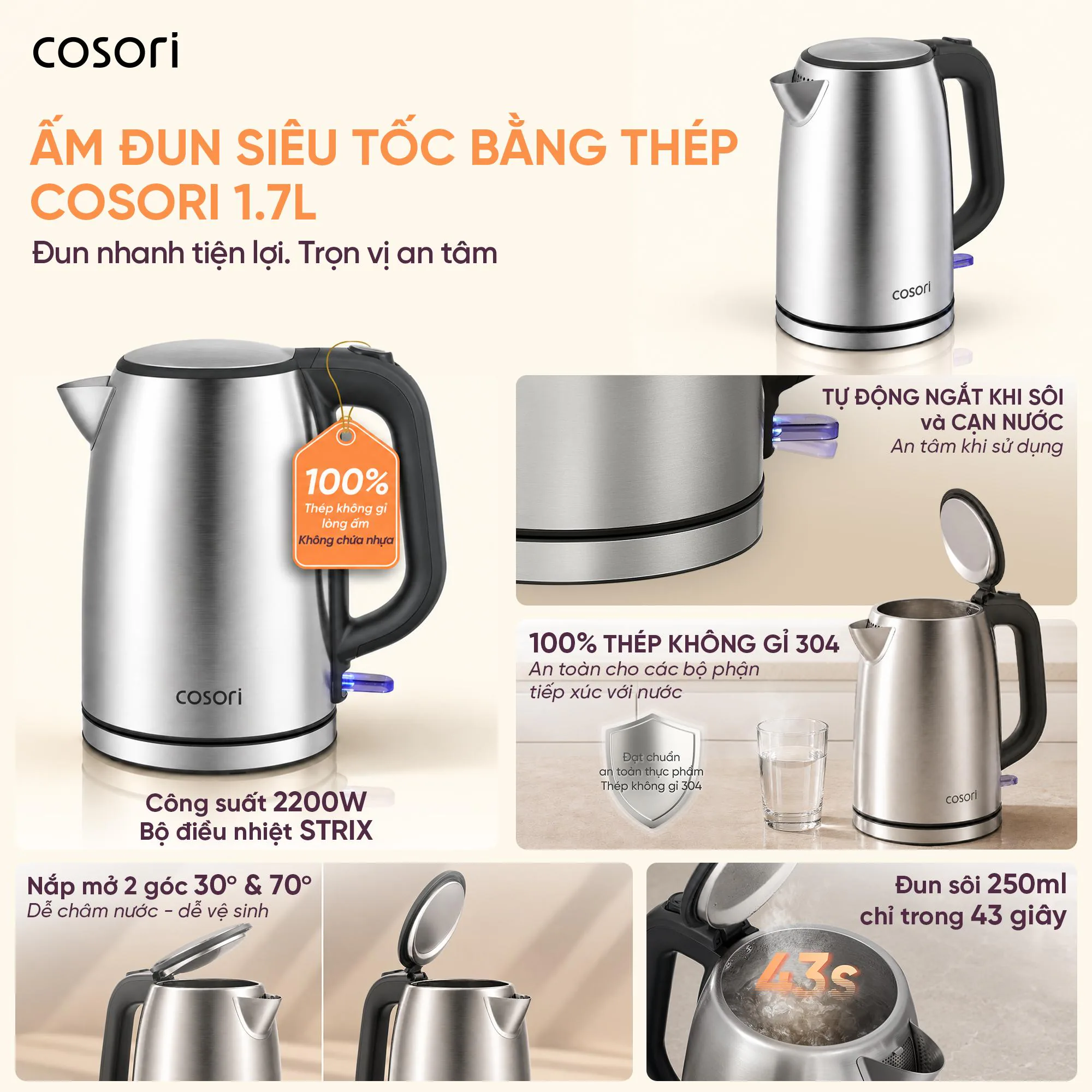 Thương hiệu nồi chiên không dầu COSORI của Mỹ gia nhập thị trường Việt Nam