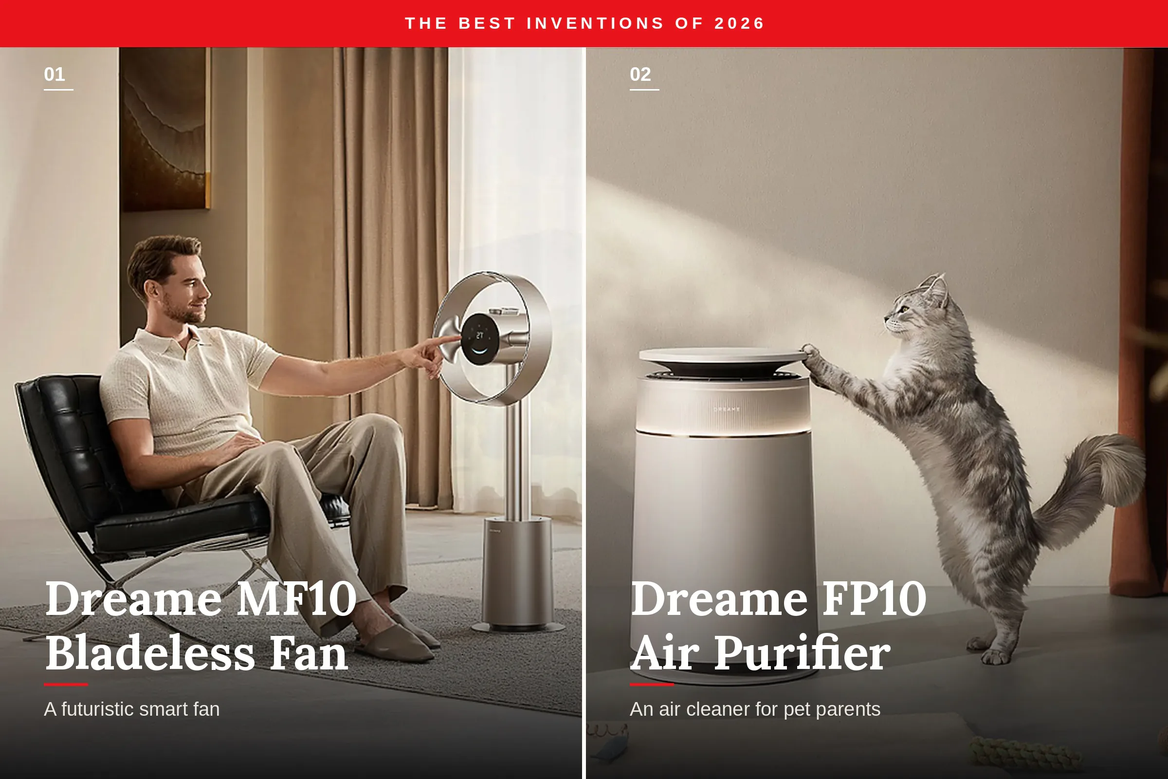 Hai sản phẩm Dreame được TIME vinh danh trong Best Inventions 2026