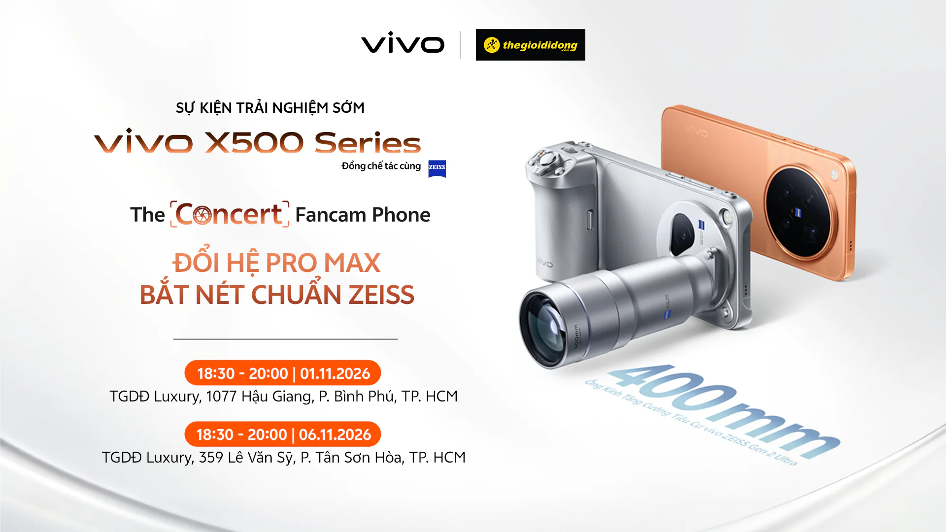 Vivo X500 Series Sự kiện trải nghiệm