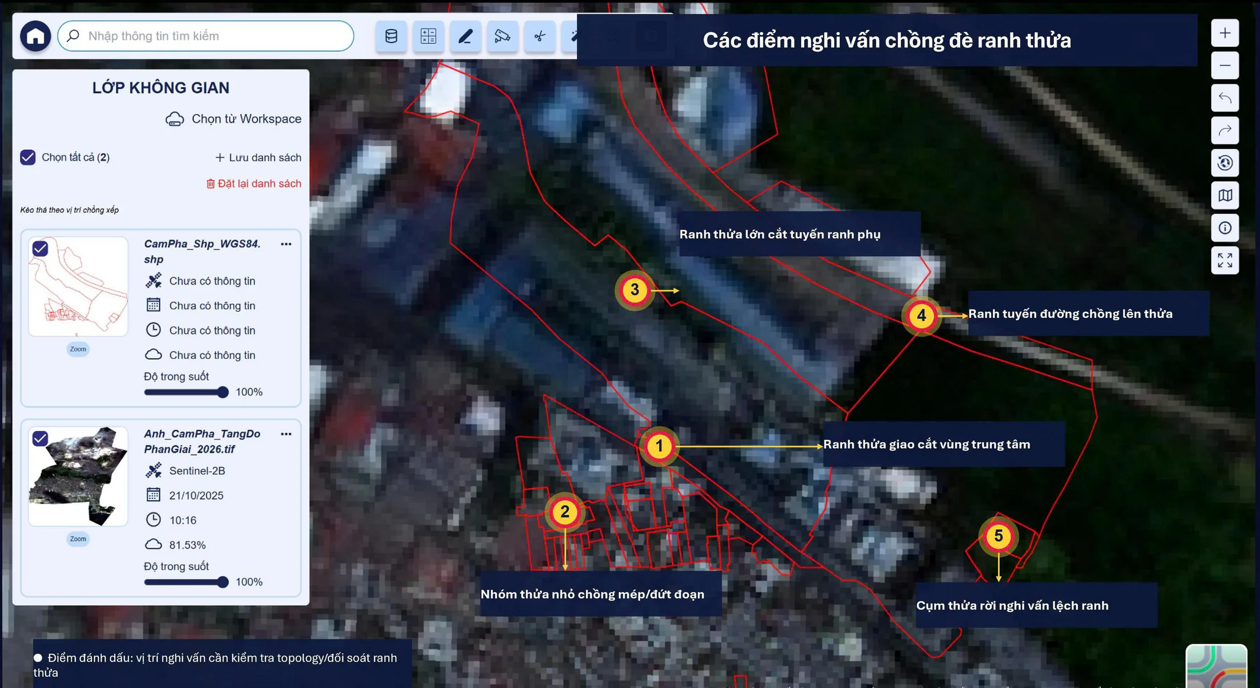 VNPT ứng dụng viễn thám và GeoAI để làm sạch dữ liệu đất đai